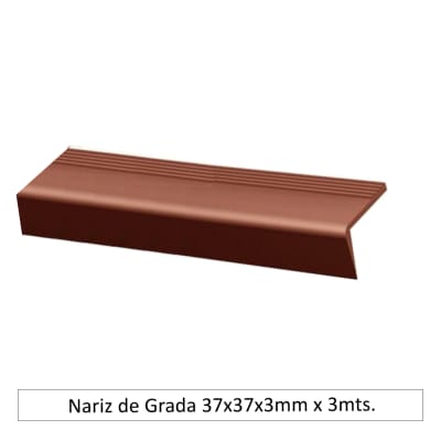 Nariz de grada 37x37mm x 3mm x 3mt.