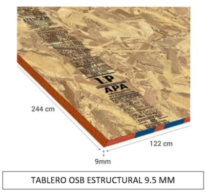 TABLERO OSB ESTRUCTURAL 9,5MM