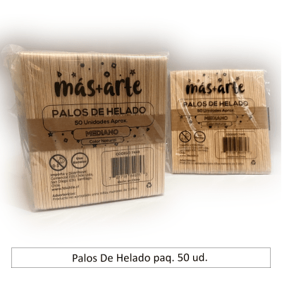 Palos De Helado paq. 50 ud.