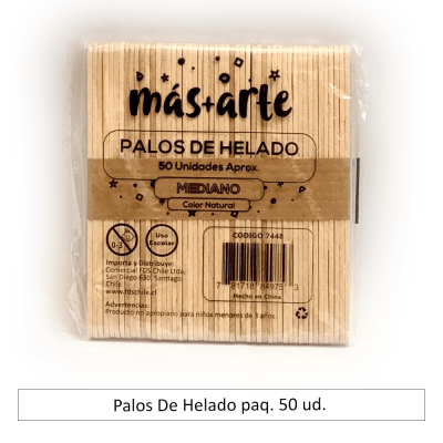 Palos De Helado paq. 50 ud.