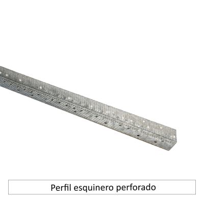Perfil esquinero perforado