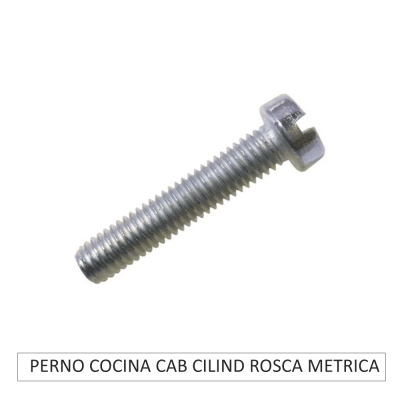 PERNO COCINA CABEZA CILINDRICA ROSCA MÉTRICA