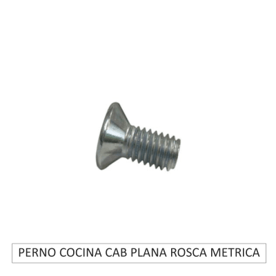 PERNO COCINA CAB PLANA ROSCA METRICA