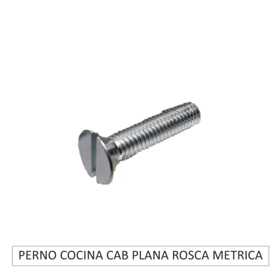 PERNO COCINA CAB PLANA ROSCA METRICA