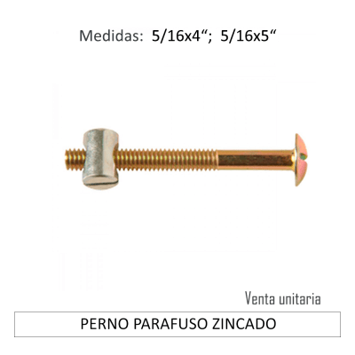 PERNO PARAFUSO ZINCADO