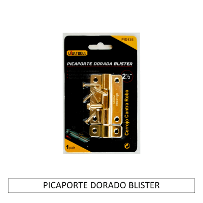 PICAPORTE DORADO BLISTER