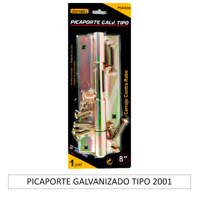 PICAPORTE GALVANIZADO TIPO 2001