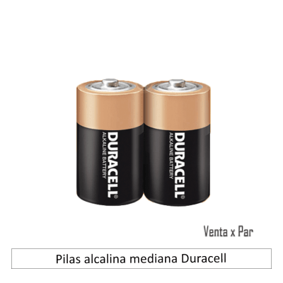 Pilas alcalina mediana Duracell