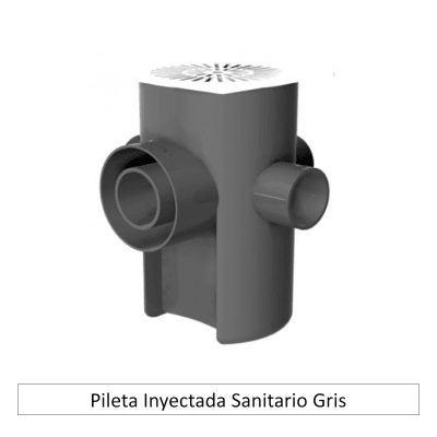 Pileta Inyectada Sanitario Gris