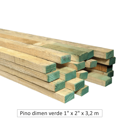 Palo Pino Bruto 1 x 2