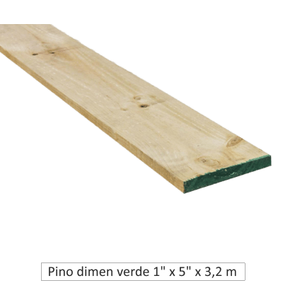 Palo Pino Bruto 1 x 5