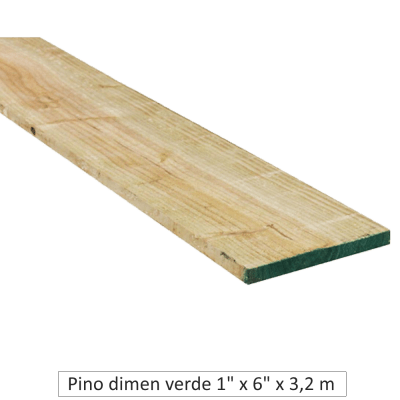 Palo Pino Bruto 1 x 6