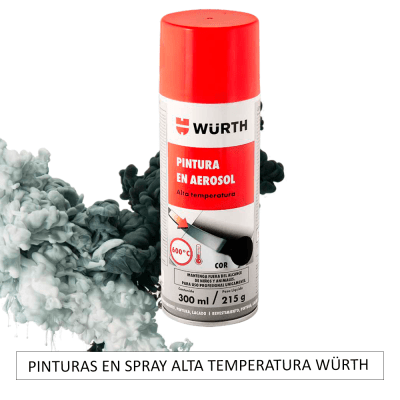 PINTURAS EN SPRAY ALTA TEMPERATURA NEGRO WURTH