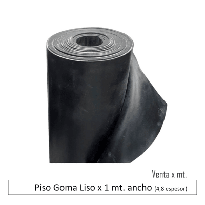 Piso Goma Liso x mt.