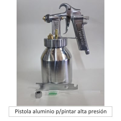 Pistola aluminio p/pintar alta presión 30 PSI - 50 PSI