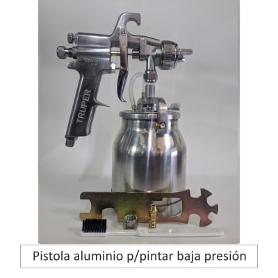 Pistola aluminio p/pintar baja presión 20 PSI
