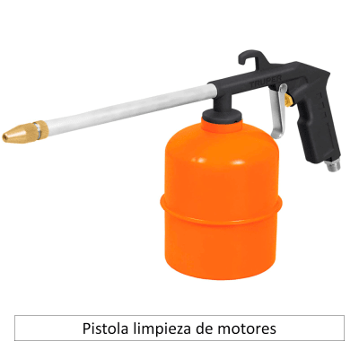 Pistola limpieza de motores