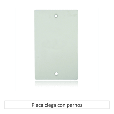 Placa ciega c/pernos