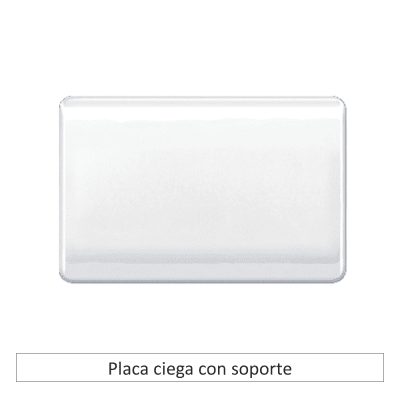 Placa ciega c/soporte