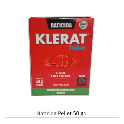 Raticida Pellet 50 gr.