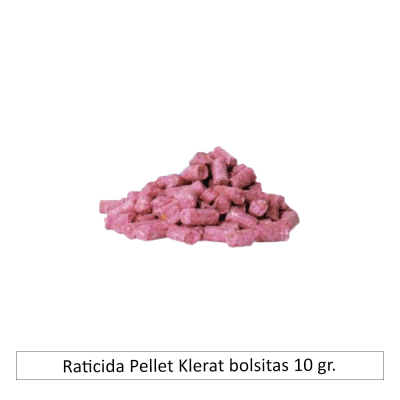Raticida Pellet Klerat bolsitas 10 gr.