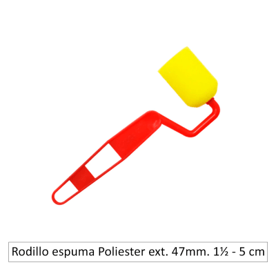Rodillo espuma de Poliester ext. 47mm. 1½ - 5 cm