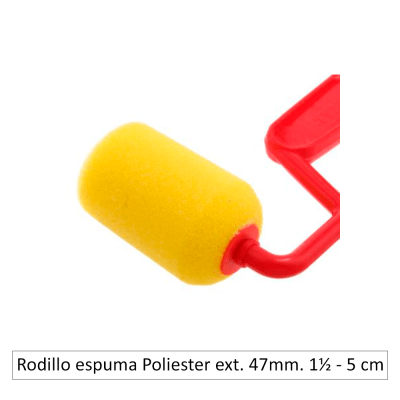 Rodillo espuma de Poliester ext. 47mm. 1½ - 5 cm