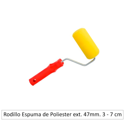 Rodillo Espuma de Poliester ext. 47mm. 3 - 7 cm