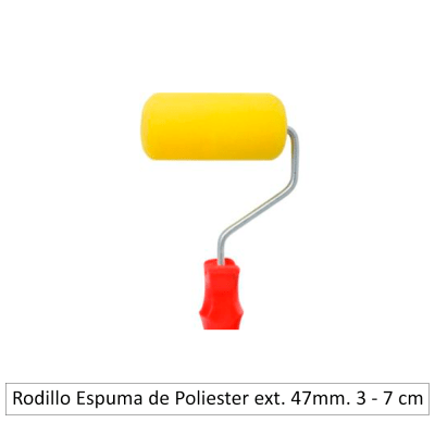 Rodillo Espuma de Poliester ext. 47mm. 3 - 7 cm