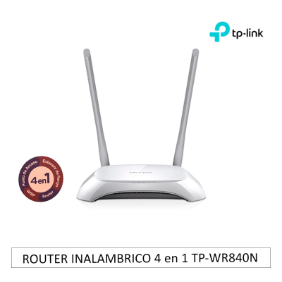 ROUTER INALAMBRICO 4 en 1 TP-LINK TL-WR840N