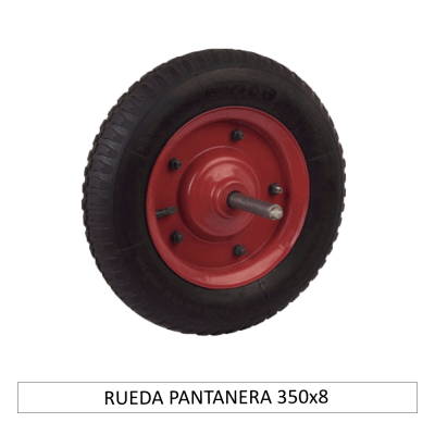 RUEDA PANTANERA 350x8 PARA CARRETILLA