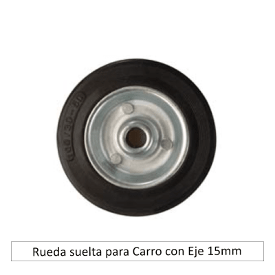 RUEDA SUELTA PARA CARRO CON EJE