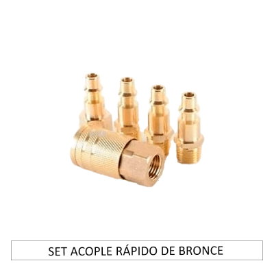 ACOPLES BRONCE SET 5 Piezas