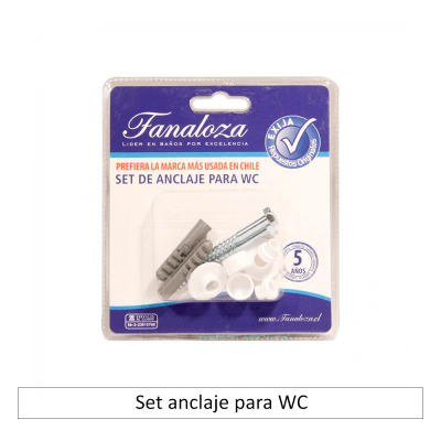 Set anclaje para WC