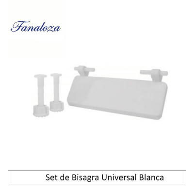 Set de Bisagra Universal Blanca