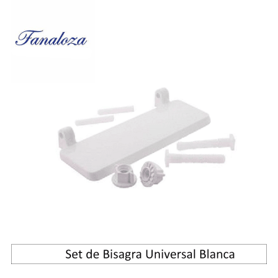 Set de Bisagra Universal Blanca