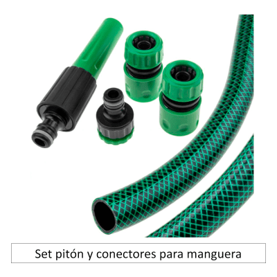 Set pitón y conectores para manguera