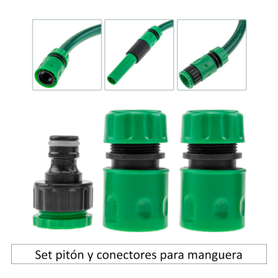 Set pitón y conectores para manguera