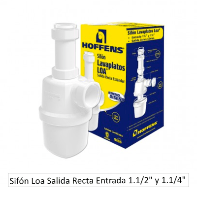 Sifón Loa Salida Recta Entrada 1.1/2