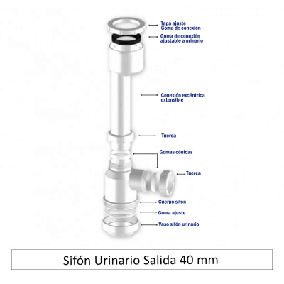 Sifon Urinario Salida 40mm