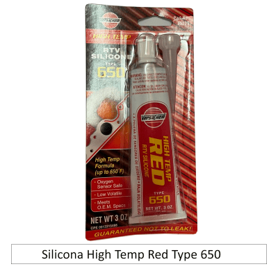 Silicona High Temp Red Type 650