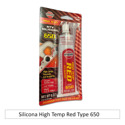 Silicona High Temp Red Type 650