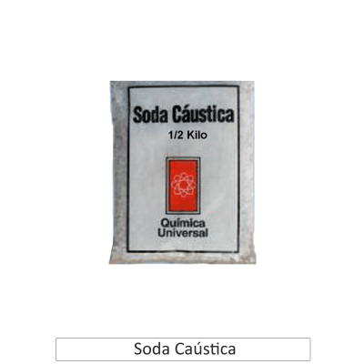 SODA CAUSTICA BOLSA 1/2 KG