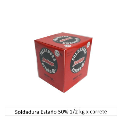 Soldadura Estaño 50% 1/2 kg x carrete