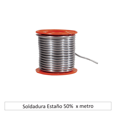 Soldadura Estaño 50% x Metro