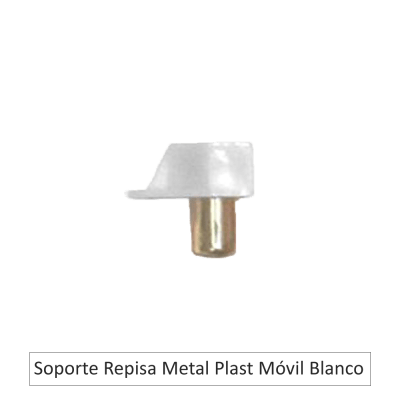 SOPORTE REPISA METAL PLAST. MÓVIL X UD.