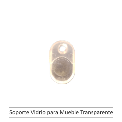Soporte Vidrio para Mueble Transparente