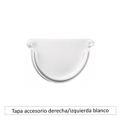 Tapa accesorio derecha/izquierda blanco