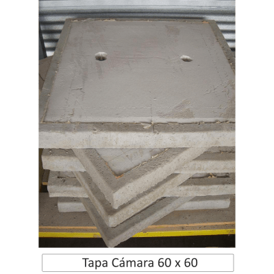 Tapa cámara alcantarillado hormigón 60x60