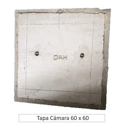Tapa cámara alcantarillado hormigón 60x60